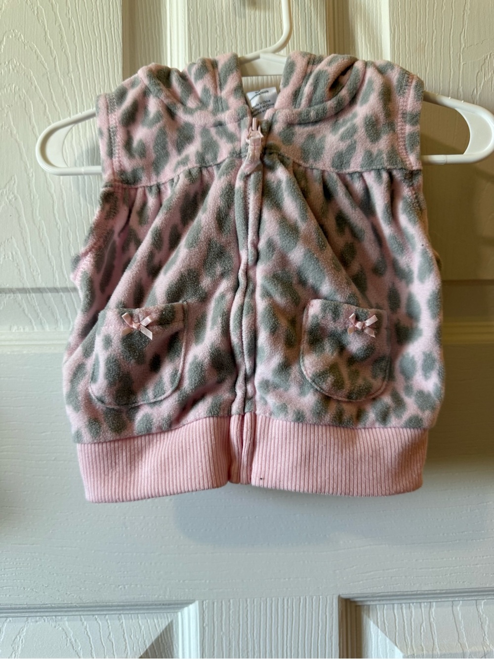 Carter’s 3M Fleece Cheetah Print Vest with Ears